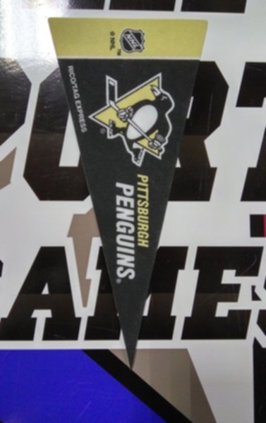 вымпел Pittsburgh Penguins(22,5см х 10см)(фетр)