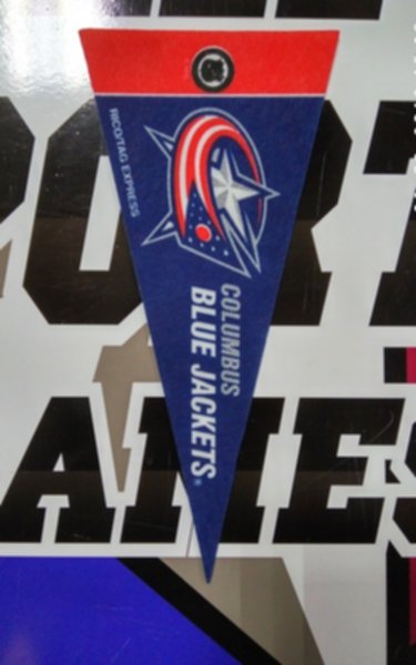 вымпел Colambus Blue Jackets(22,5см х 10см)(фетр) 