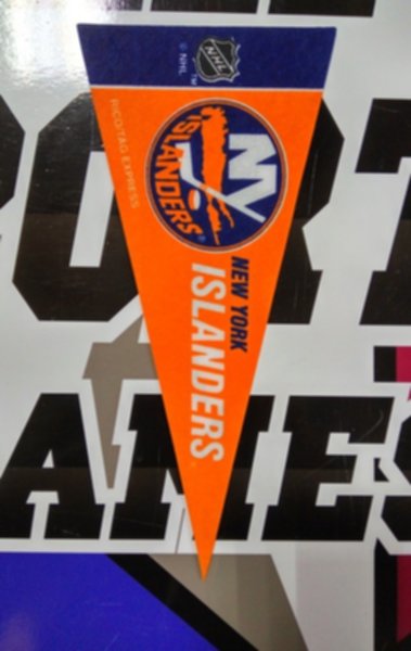вымпел New York Islanders(22,5см х 10см)(фетр)