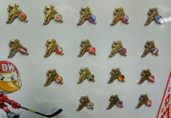 набор значков Ice Hockey World Championship 2018