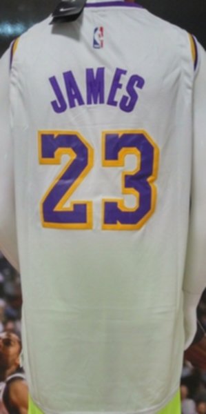 майка баскетбольная Los Angeles Lakers №23 JAMES nike 
