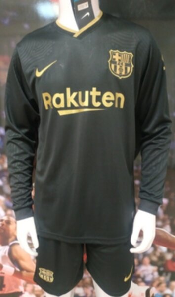 форма Barcelona длинный рукав 2020-2021 гостевая