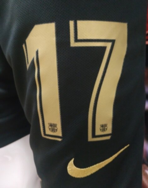 форма Barcelona  длинный рукав №17 GRIEZMANN  2020-2021 гостевая
