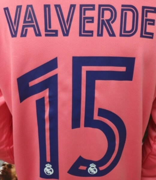 форма Real Madrid длинный рукав №15  VALVERDE 2020-2021 гостевая