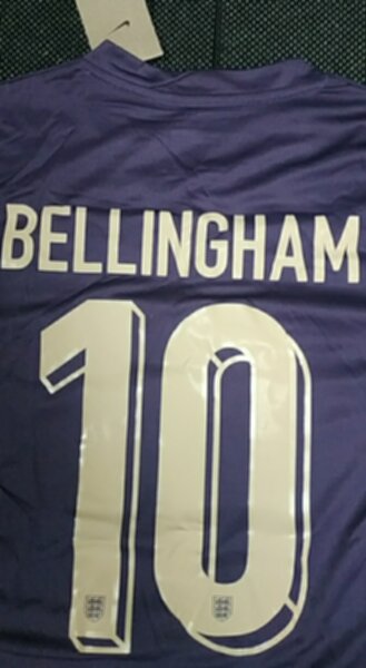 форма  сборной Англии #10 Bellingham  Euro 2024,гостевая,  полиэстер 100%