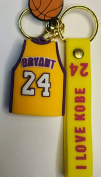брелок Лос Анжелес Лейкерс #24 Коби Брайант,ПВХ