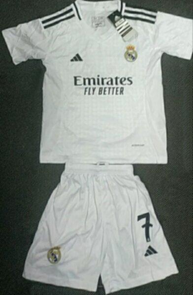 форма детская Real Madrid №7 VINI JR.  2024-2025 adidas,домашняя,полиэстер 100%