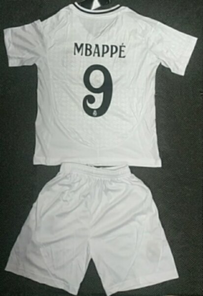 форма детская Real Madrid №9 MBAPPE  2024-2025 adidas, домашняя ,полиэстер 100%