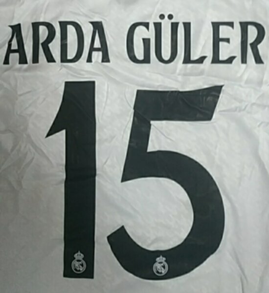 форма Real Madrid №15 ARDA GULER  2024-2025 adidas,домашняя,полиэстер 100%