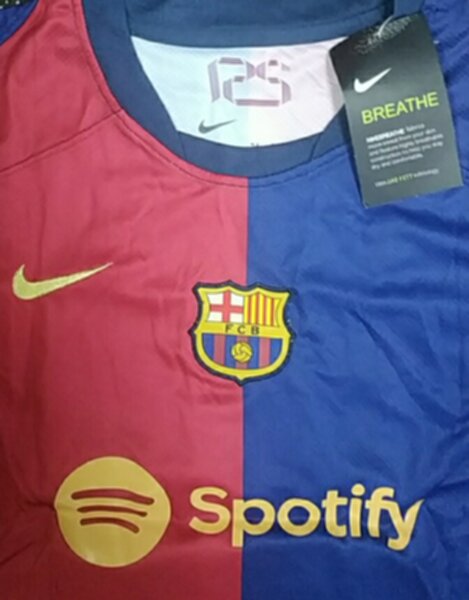 форма детская Barcelona №19 LAMINE YAMAL 2024-2025 Nike,домашняя,полиэстер 100%
