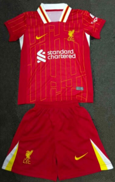 форма детская Liverpool  2024-2025  домашняя полиэстер 100%