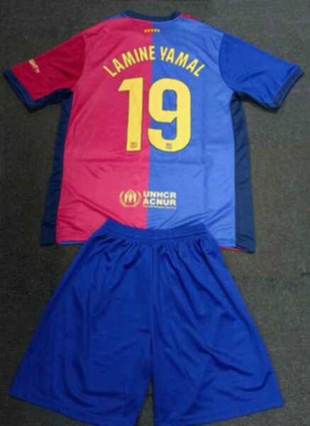 форма Barcelona №19 LAMINE YAMAL 2024-2025 Nike,домашняя,полиэстер 100%