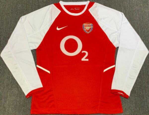 майка Arsenal 2002-2003  ретро,длинный рукав полиэстер 100%
