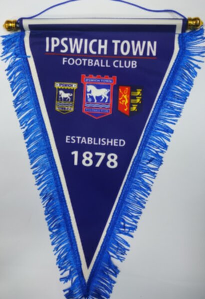вымпел Ипсвич Таун  40 Х 25 см., двухсторонний, полиэстер 