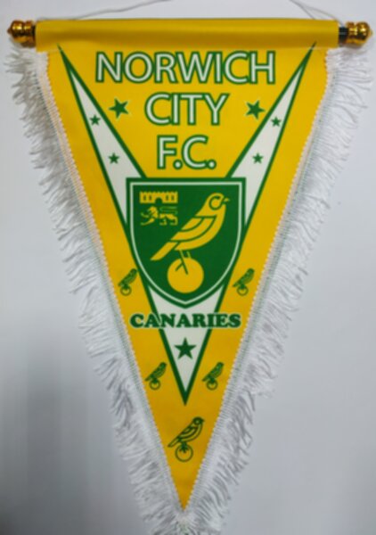 вымпел Норвич  40 Х 25 см., двухсторонний, полиэстер