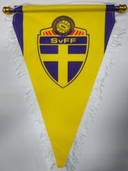 вымпел сборной Швеции 40 Х 25 см., двухсторонний, полиэстер 