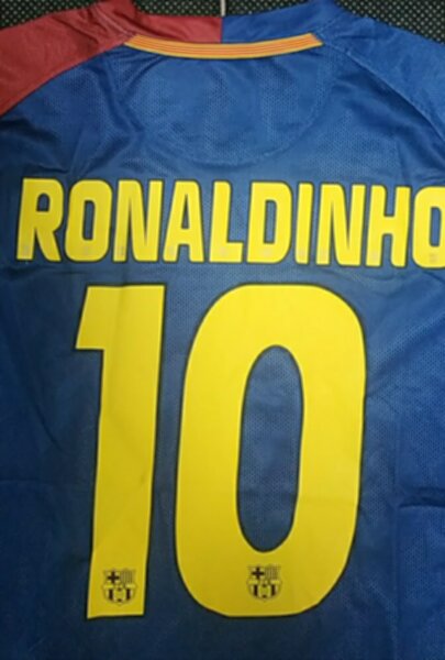 майка ретро Barcelona №10 RONALDINHO 2008-2009  полиэстер 100%
