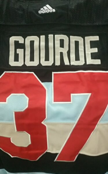 свитер хоккейный Seattle Kraken №37 GOURDE  Winter Classic,полиэстер 100%