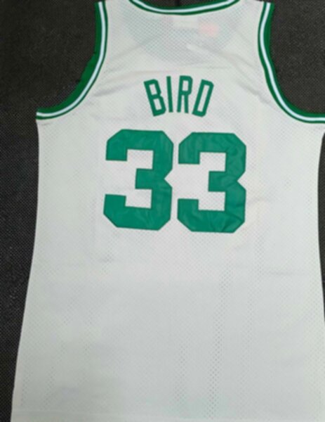 майка баскетбольная Boston Celtics №33 BIRD ретро  полиэстер 100%