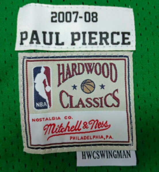 майка баскетбольная Boston Celtics №34 PIERCE Mitchell & Ness