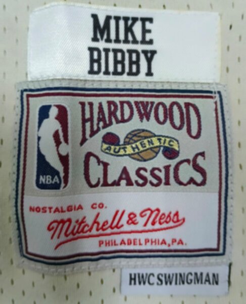 майка баскетбольная Vancouver Grizzlies №10 BIBBY Mitchell & Ness полиэстер 100%