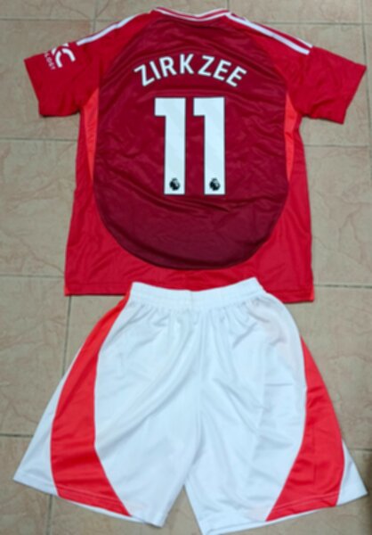 форма Manchester United №11 ZIRKZEE 2024-2025 adidas,домашняя,полиэстер 100%