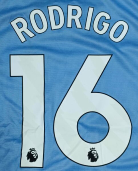 форма детская Manchester City №16 RODRIGO  2024-2025 Nike,домашняя,полиэстер 100%
