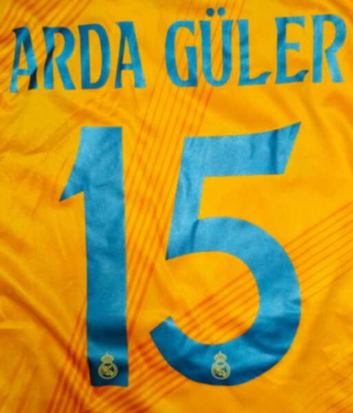 форма детская Real Madrid №15 ARDA GULER  2024-2025 adidas,гостевая,полиэстер 100%