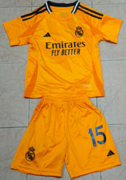 форма детская Real Madrid №15 ARDA GULER  2024-2025 adidas,гостевая,полиэстер 100%