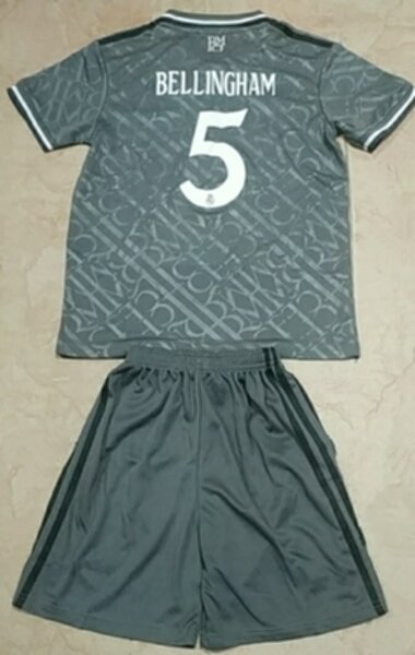форма детская Real Madrid №5 BELLINGHAM  2024-2025 adidas,резервная,полиэстер 100%