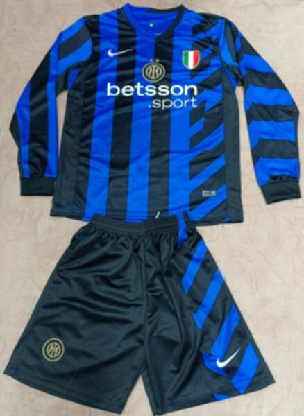 форма Inter длинный рукав  2024-2025 Nike,домашняя,полиэстер 100%