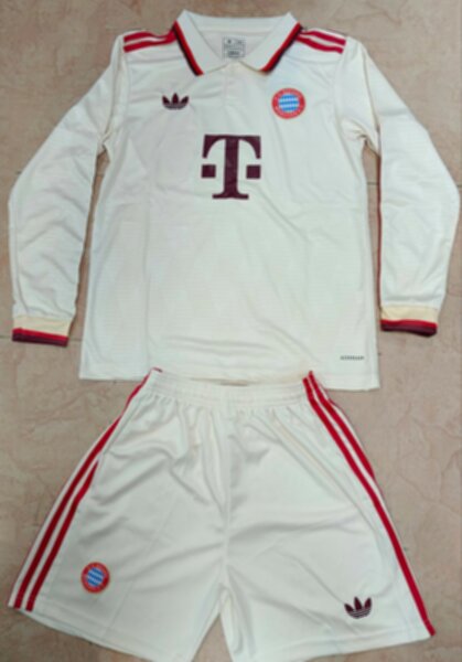 форма Bayern Munchen длинный рукав 2024-2025 adidas,резервная,полиэстер 100%