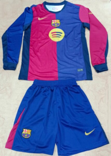 форма Barcelona длинный рукав  2024-2025  домашняя полиэстер 100%