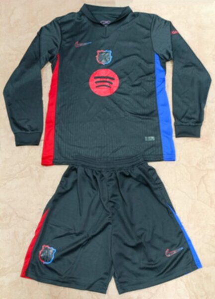 форма Barcelona длинный рукав  2024-2025  гостевая полиэстер 100%