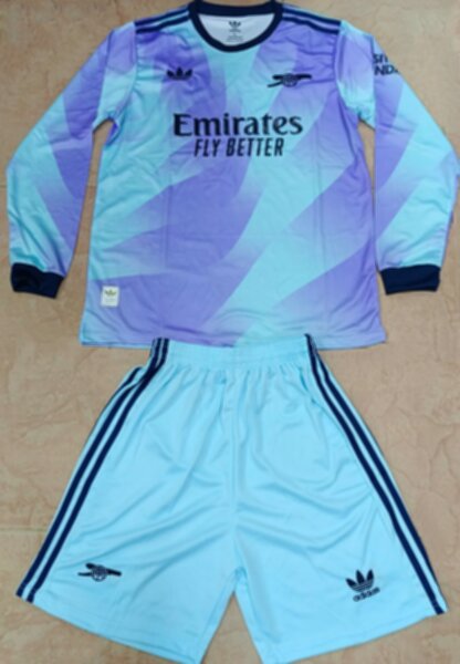 форма Arsenal длинный рукав  2024-2025 adidas резервная полиэстер 100%
