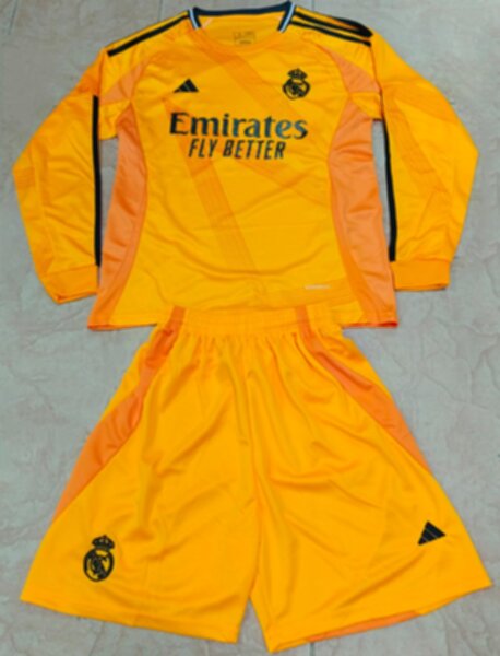 форма Real Madrid длинный рукав 2024-2025 гостевая полиэстер 100%