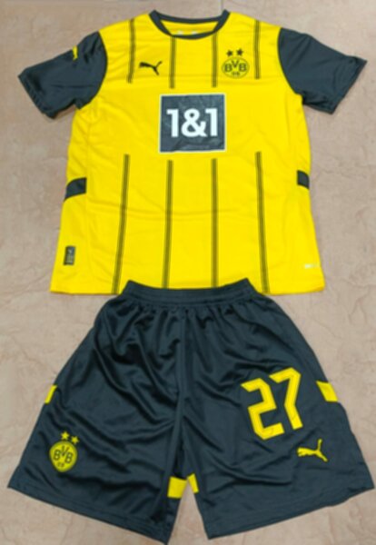 форма Borussia Dortmund  №27 ADEYEMI  2024-2025 puma,домашняя,полиэстер 100%