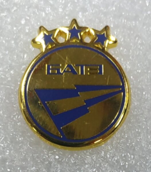 значок БАТЭ  №0735  2,5 см х 1,5 см металл 
