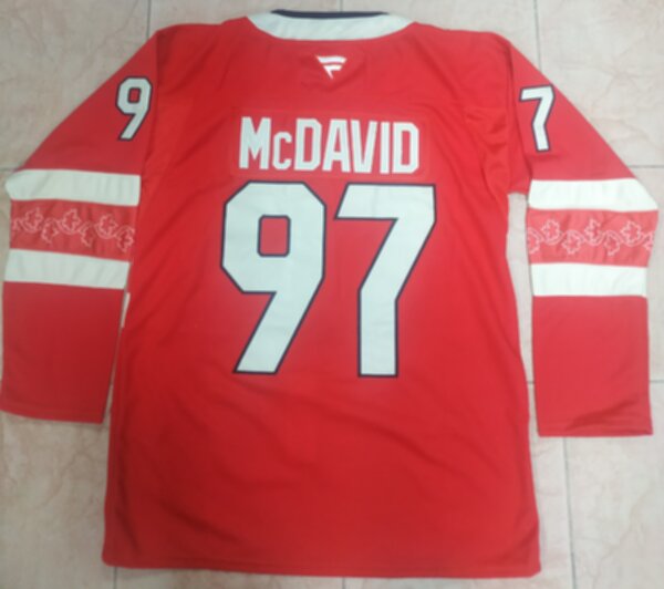 свитер хоккейный сборной Канады World Cup 2025 #97 McDavid