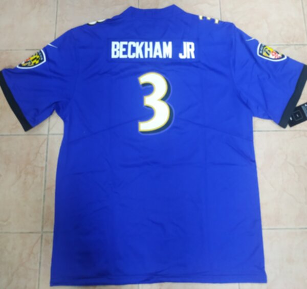 майка для американского футбола Baltimore Ravens №3 BECKHAM JR.