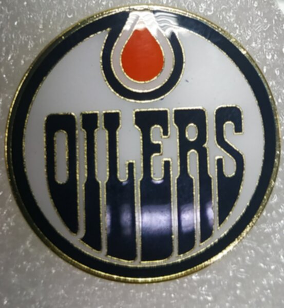 значок  Edmonton Oilers   №0955    3 см, металл