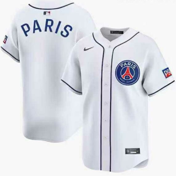 майка бейсбольная ПСЖ, полиэстер 100%