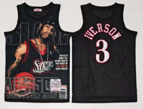 майка баскетбольная  Philadelphia 76ers №3 IVERSON Mitchell & Ness