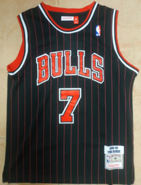 майка баскетбольная Chicago Bulls №7 КУКОЧ, Mitchell & Ness