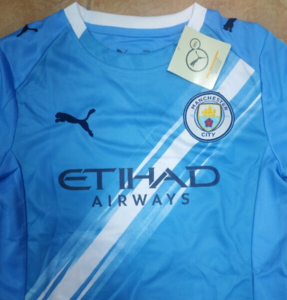 форма детская Manchester City №45 KHUSANOV,2025-2026,домашняя,полиэстер 100% 