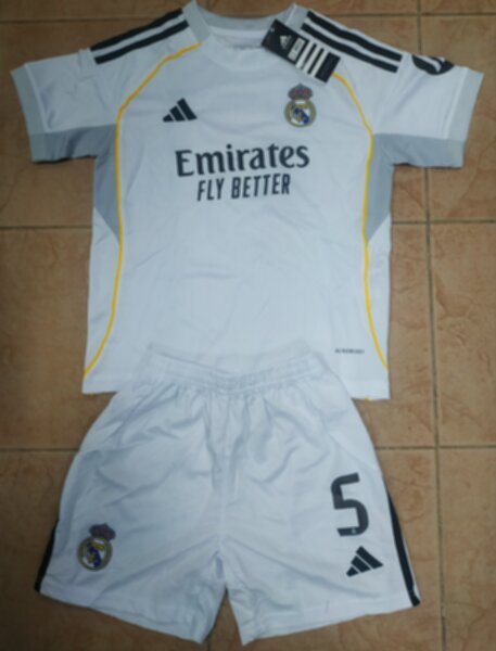 форма детская Real Madrid №5 BELLINGHAM  2025-2026 adidas,домашняя,полиэстер 100%