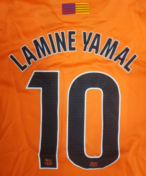 форма  Barcelona №10 LAMINE YAMAL 2025-2026 Nike,резервная,полиэстер 100%