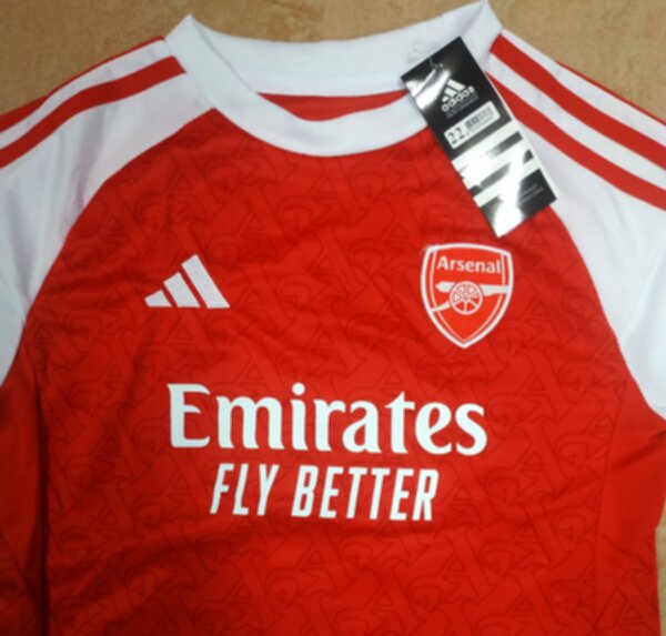 форма Arsenal,детская, №14 GYOKERES, 2025-2026 adidas, домашняя, полиэстер 100%