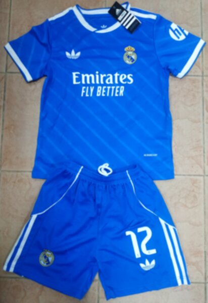 форма  Real Madrid №12 TRENT  2025-2026 adidas,резервная,полиэстер 100%