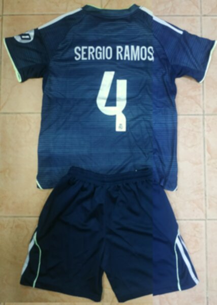 форма детская Real Madrid №4 SERGIO RAMOS  2025-2026 adidas,гостевая,полиэстер 100%